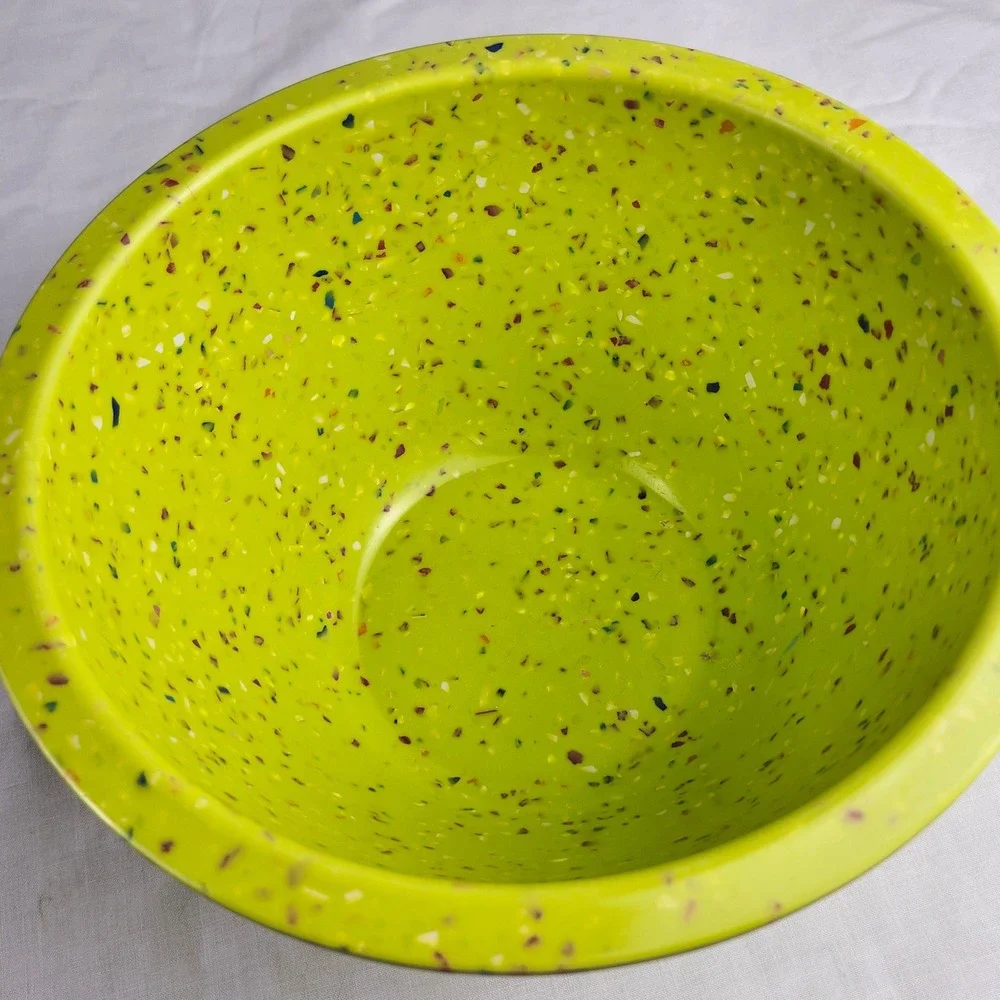 Zak Designs Green Confetti Melamine Bowl 9